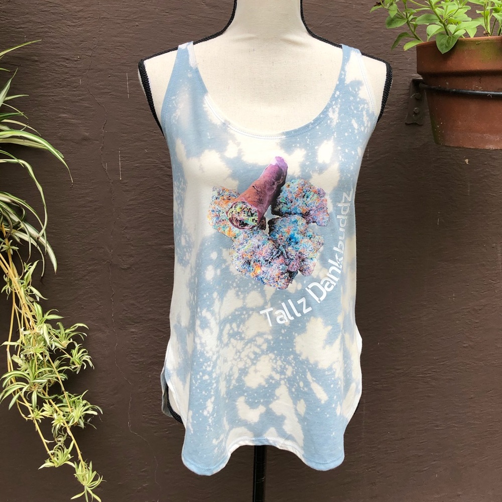 New Bleach tie-dye large festival tank top